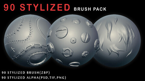 ArtStation - Cloth Seam Brushes + 4K Alphas - ZBrush 4R8+ FREE