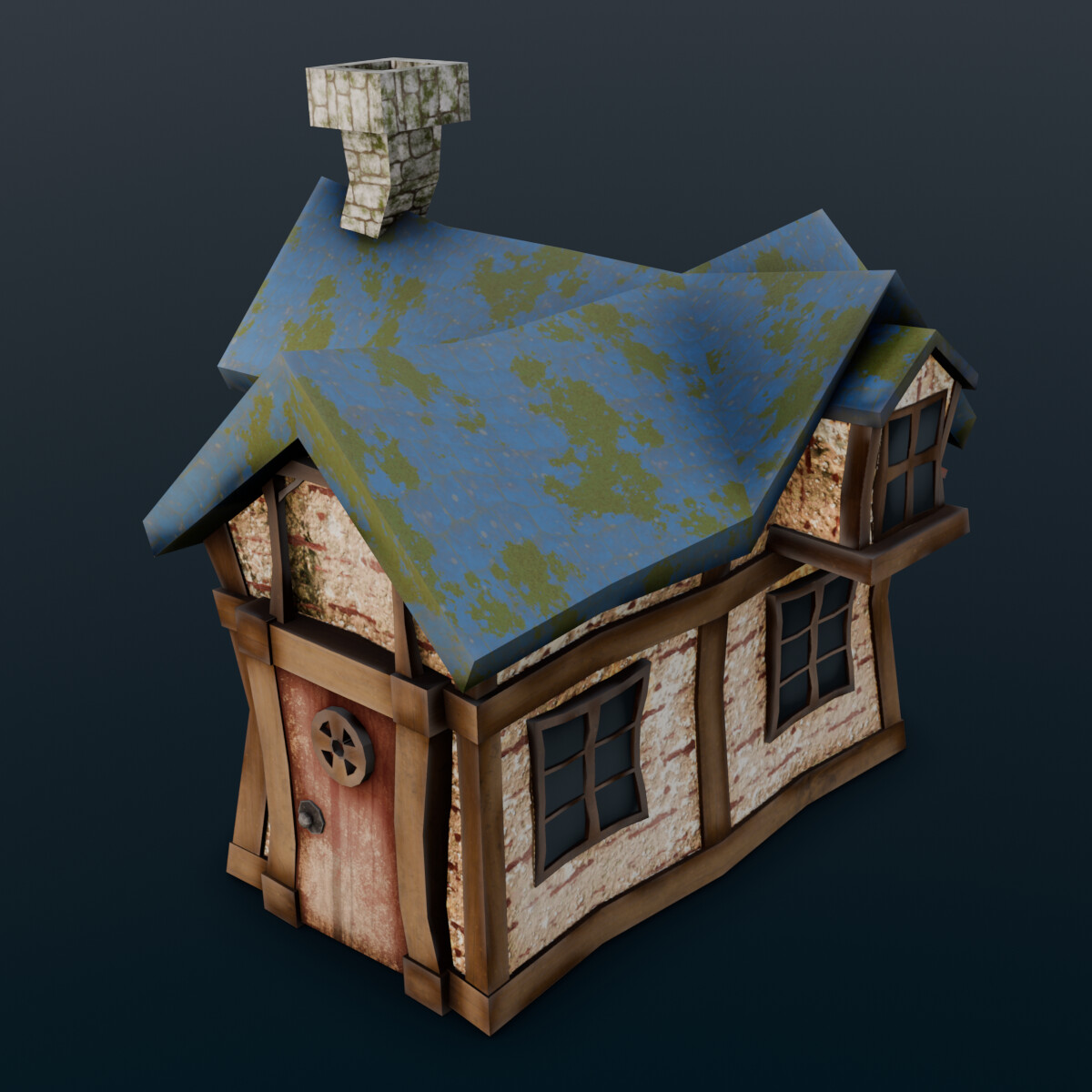 Artstation House 3d Model Game Assets