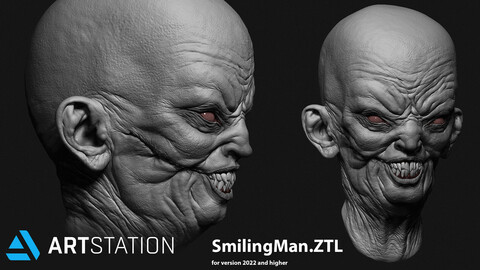 SmilingMan. Zbrush tool (2022)