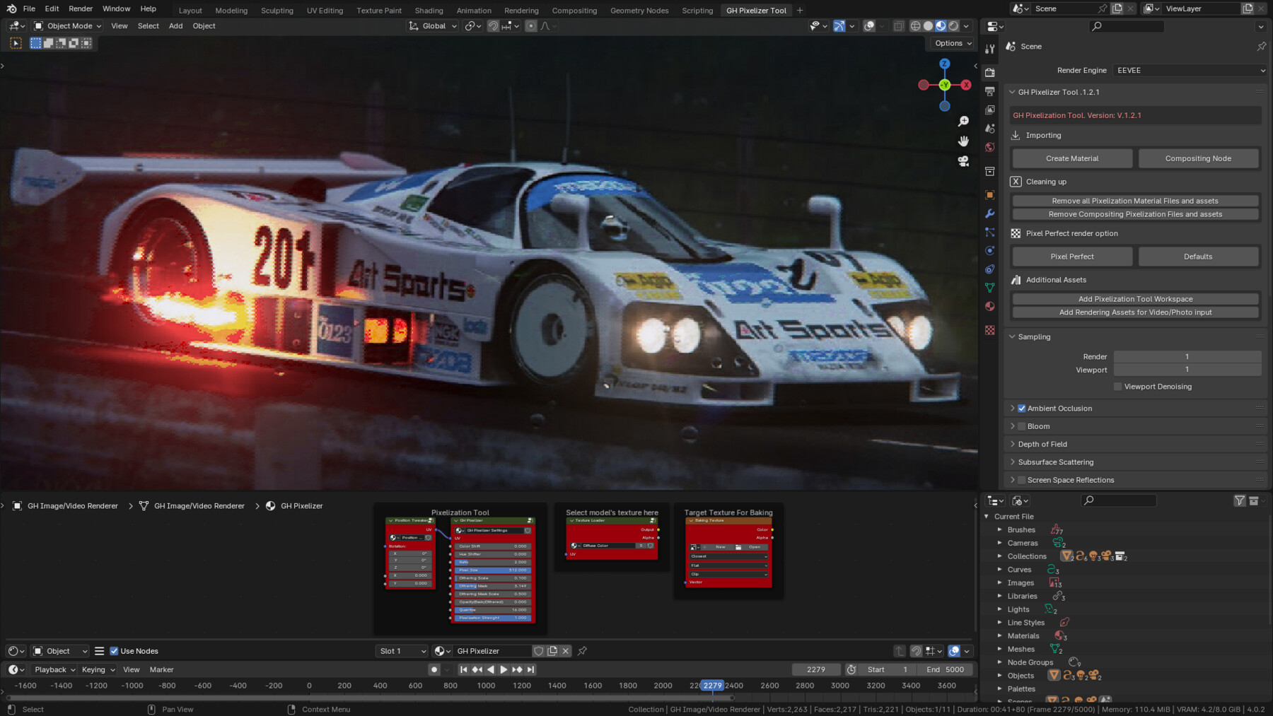 ArtStation - GH Pixelizer V.1.2.5 | Blender Pixelization Tool. Addon ...