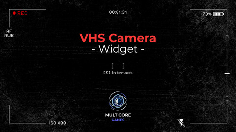 VHS Camera Widget | UE5 Asset Pack