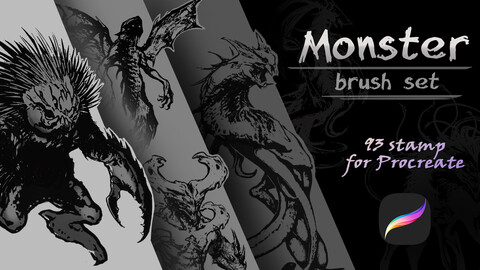 Monster Brush Set for Procreate