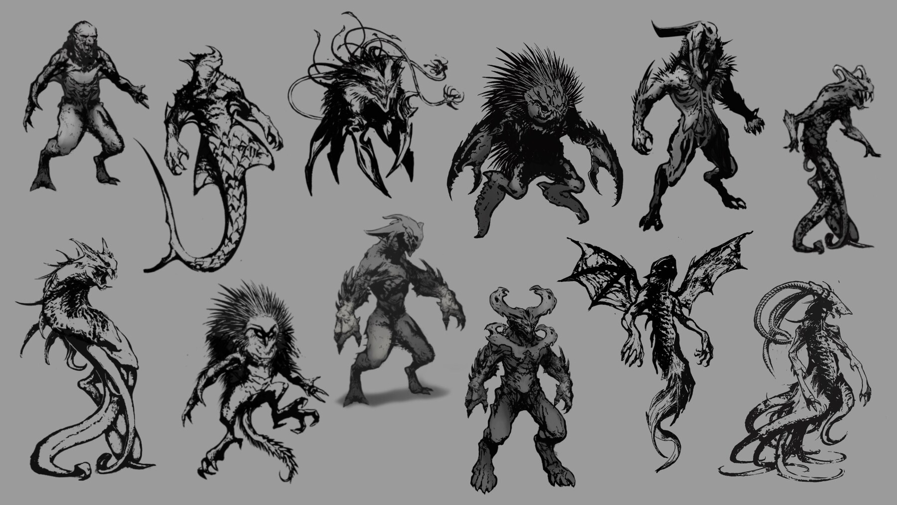 ArtStation - Monster Brush Set for Infinite Painter | Brushes