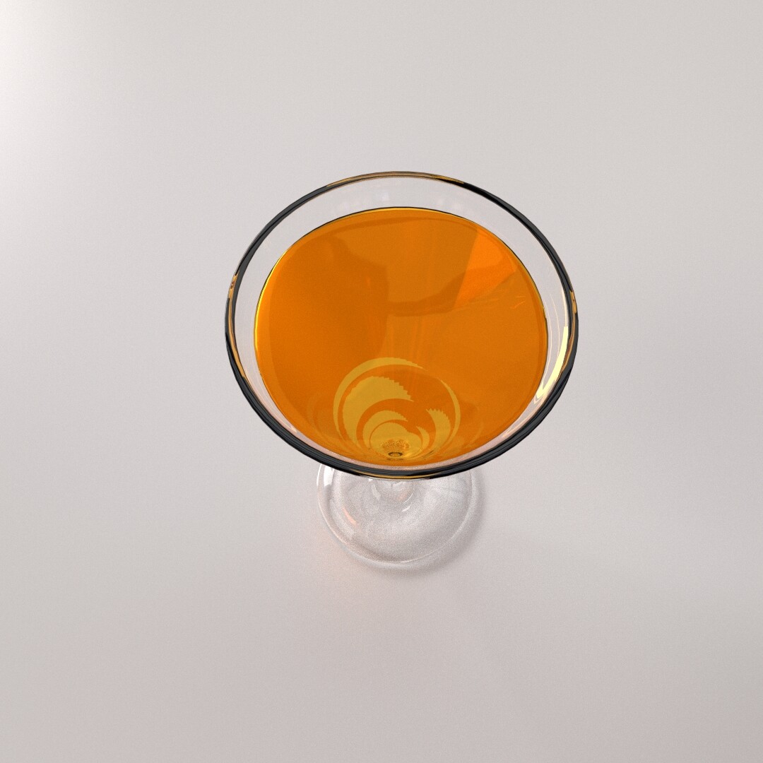 ArtStation - Glass With Drink | Game Assets