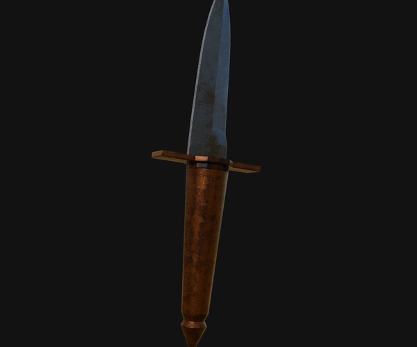 ArtStation - Frostbite Flurry: Icy 3D Model Dagger for Digital ...