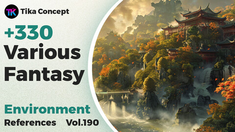 +330 Various Fantasy Environment Concept (4k) | Vol_190