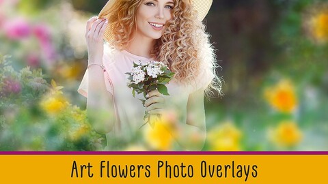 Art Flowers Photo Overlays