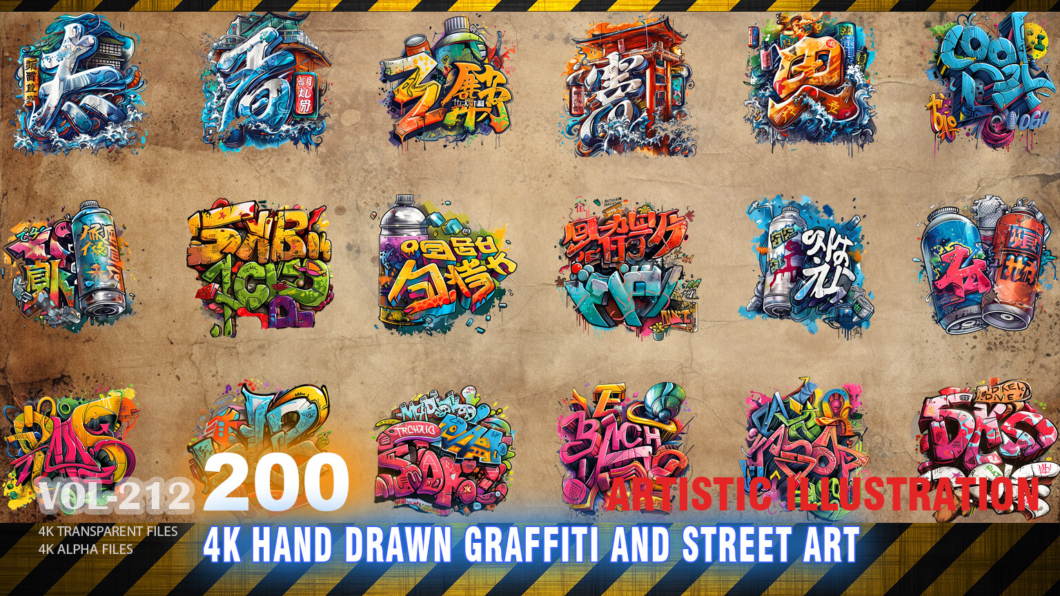 ArtStation - 200 4K HAND DRAWN GRAFFITI AND STREET ART - ARTISTIC 