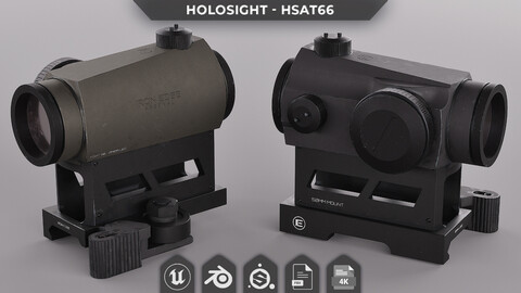 Holographic Sight HSAT66 - AAA 3D Asset - Game Ready