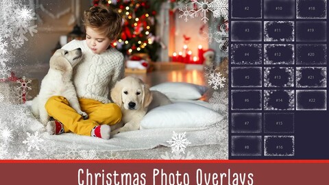 20 Christmas Photo Overlays