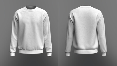 men's Sweatshirt 3d Model