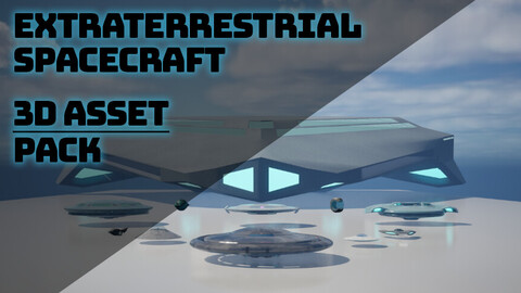 Extraterrestrial Spacecraft - 3D asset pack