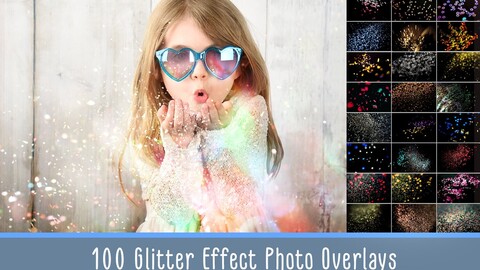 Glitter Effect Photo Overlays