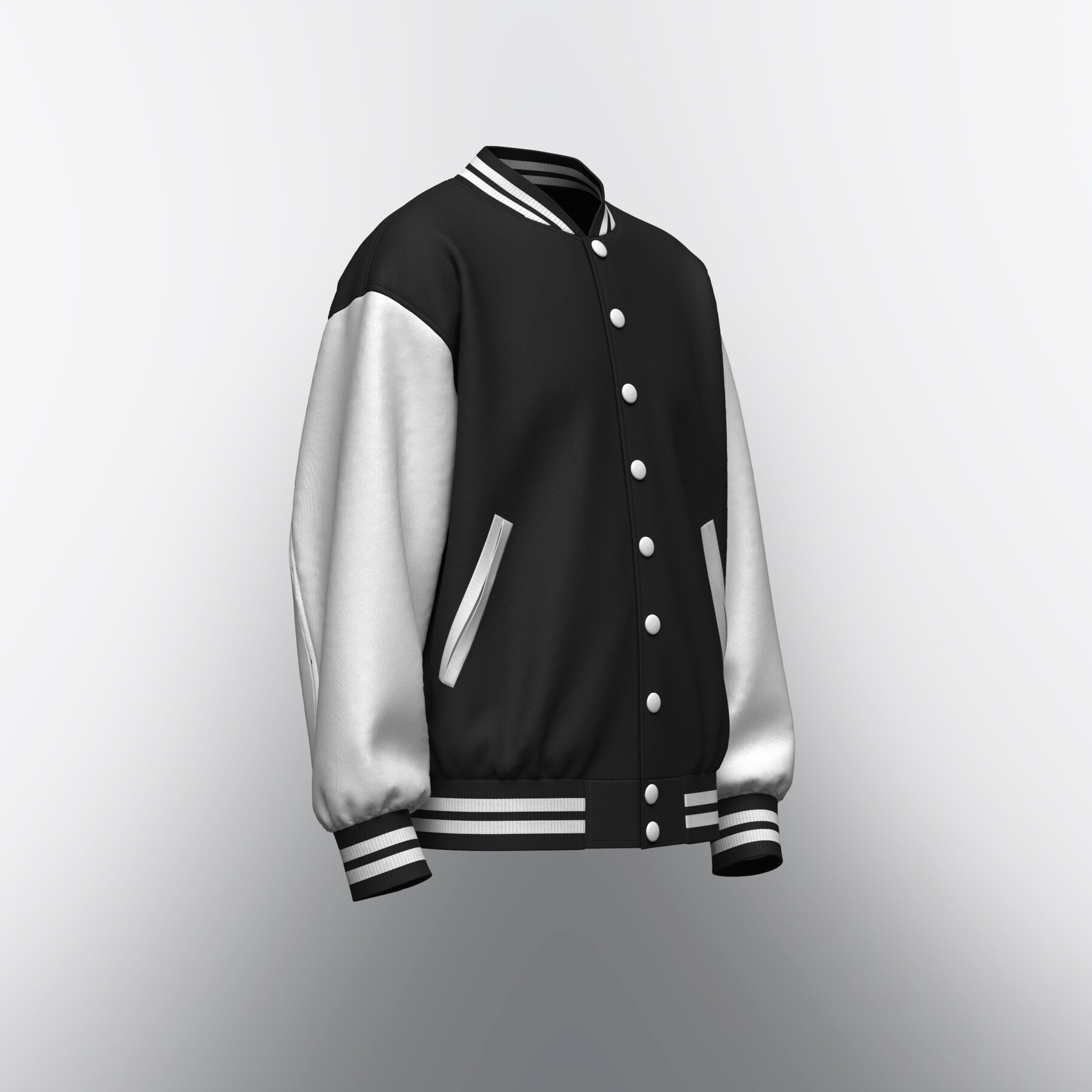 ArtStation - Men's Varsity Jacket 3d Model | Game Assets