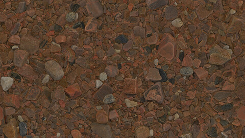 Gravel Seamless Texture 2k (2048*2048) | EXR 5 | JPG 5 File Formats All Texture Apply After Object Look Like A 3D. (1K preview image)