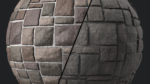 Stone Wall Materials 102- Decorative Random Stone Wall | Sbsar Pbr 4k Seamless