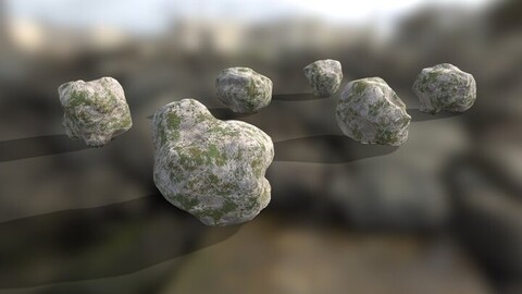 Low Poly Rocks (HQ Textures)