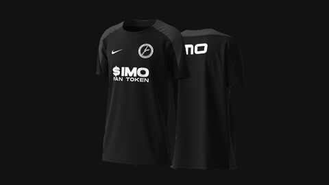 NIKE - TRAINING TOP 2024/26 MOCKUP for CLO3D and Marvelous Designer