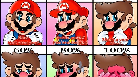 Blushing Meter Meme Mario