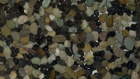 Gravel Seamless Texture 2k (2048*2048) | EXR 5 | JPG 5 File Formats All Texture Apply After Object Look Like A 3D. (1K preview image)