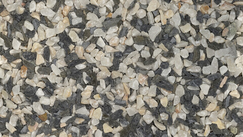 Gravel Seamless Texture 2k (2048*2048) | EXR 5 | JPG 5 File Formats All Texture Apply After Object Look Like A 3D. (1K preview image)