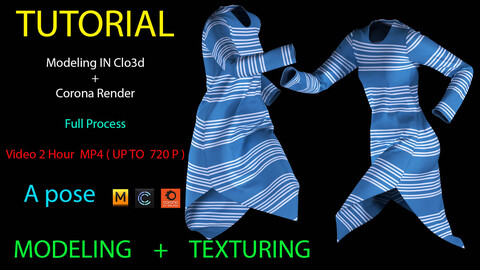 This tutorial is a full process of making in clo3d  and then rendering in corona