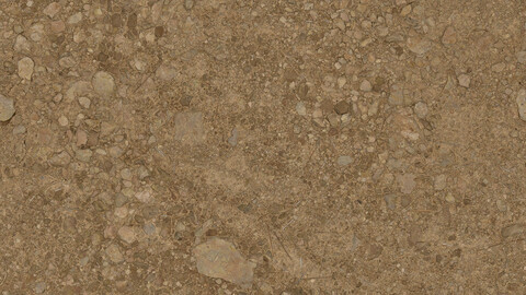 Gravel Seamless Texture 2k (2048*2048) | EXR 5 | JPG 5 File Formats All Texture Apply After Object Look Like A 3D. (1K preview image)