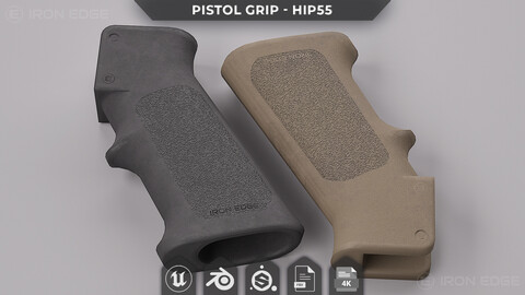 Pistol Grip HIP55 - AAA 3D Asset - Game Ready