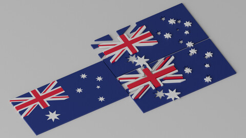 Australia Flag 3D model