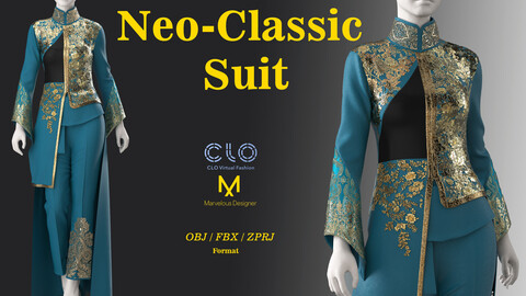 Neo-classic Suit / OBJ / FBX / ZPRJ