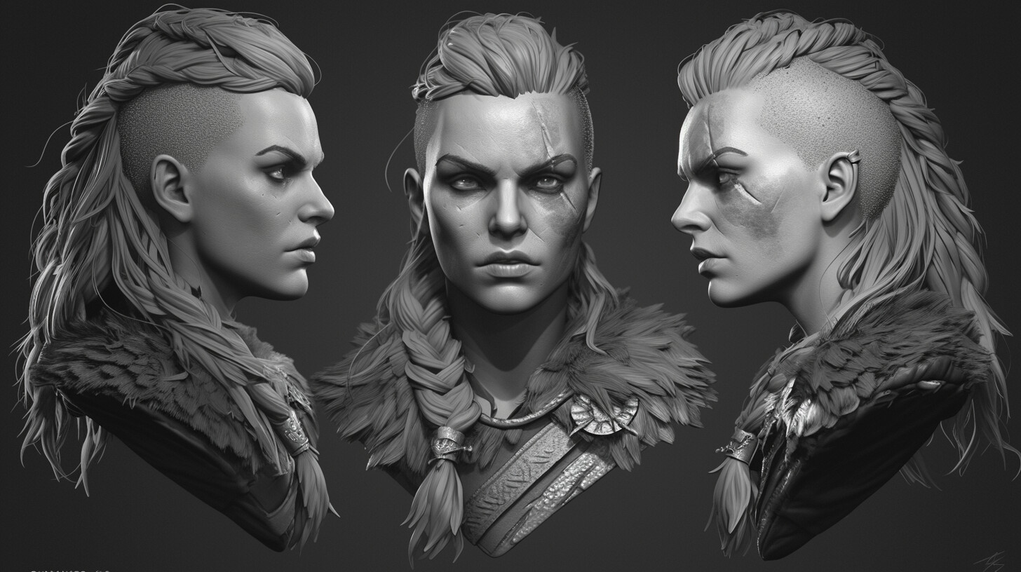 ArtStation - +340 Viking Female Head Sculpt Reference(4k) | Artworks