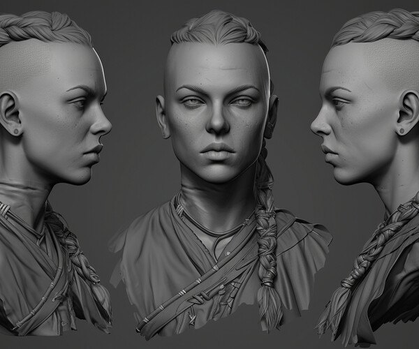 ArtStation - +340 Viking Female Head Sculpt Reference(4k) | Artworks