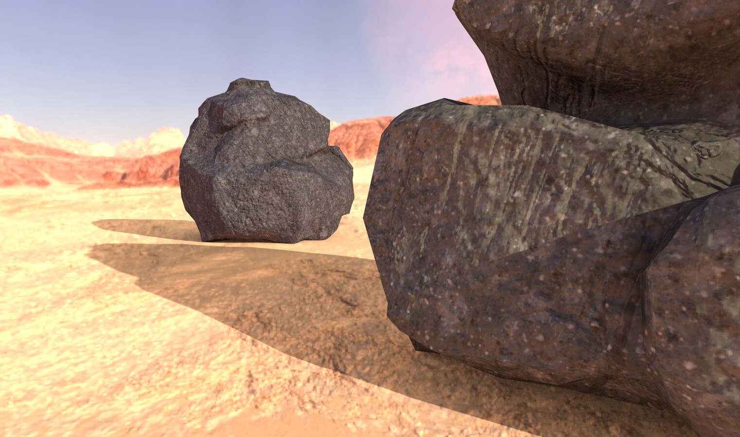 ArtStation - Low Poly Boulders (HQ Textures) | Game Assets