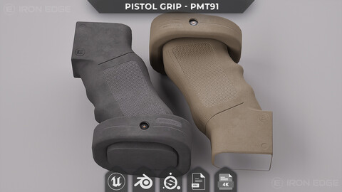 Pistol Grip PMT91 - AAA 3D Asset - Game Ready