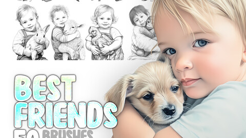 50 Best Animals Friends Procreate Brushes | Best Animals Friends Photoshop Brushes | Animals Lover Stamp Brushes | Dog Procreate Photoshop Brushes | Cat Procreate Photoshop Brushes | Sheep Procreate Photoshop Brushes | Chicken Procreate Photoshop Brushes