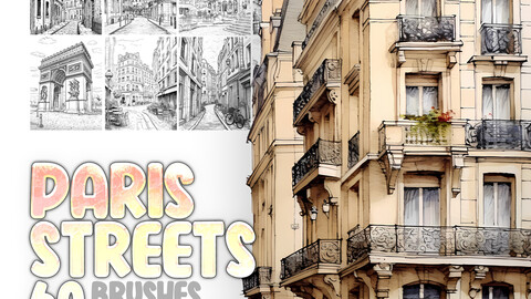 60 Paris Streets Procreate Brushes | Paris Streets Photoshop Brushes | French Procreate Stamp Brushes | Paris Architecture Procreate Stamps | Paris Architecture Photoshop Brushes | Paris Buildings Procreate Brushes | Paris Square Procreate Stamp Brushes