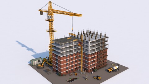 Under Construction Building Scene