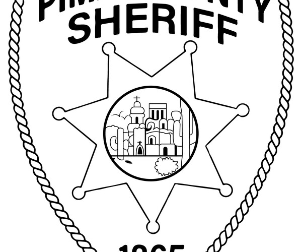 ArtStation - PIMA COUNTY SHERIFF,S OFFICE ARIZONA PATCH Blank,outline ...