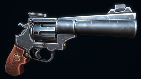 Stylized Magnum Revolver