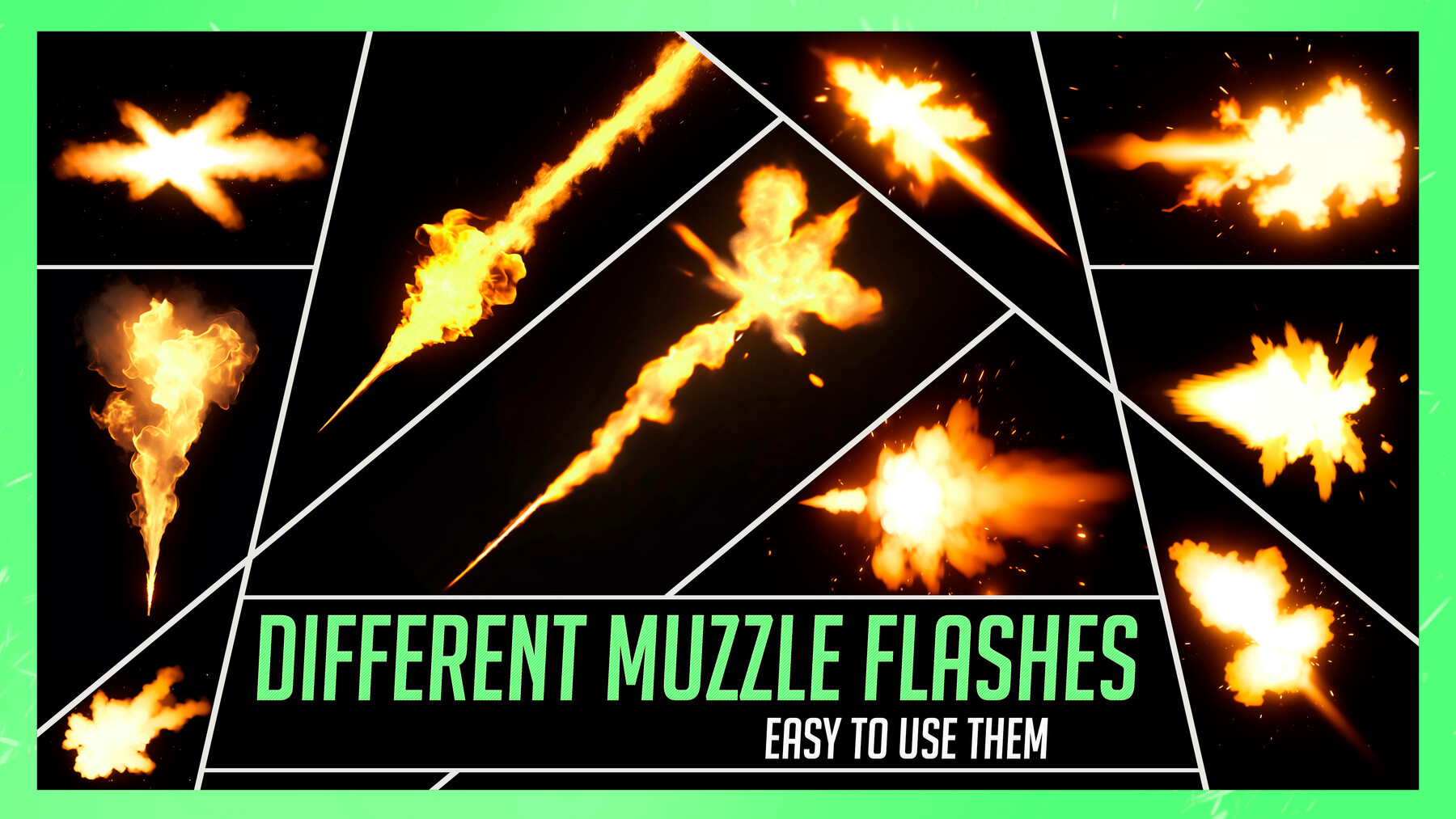 ArtStation - PHOTOBASH 95+ Muzzle Flash Overlay Effects Resource Pack ...