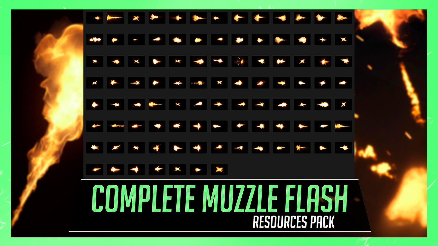 ArtStation - PHOTOBASH 95+ Muzzle Flash Overlay Effects Resource Pack ...