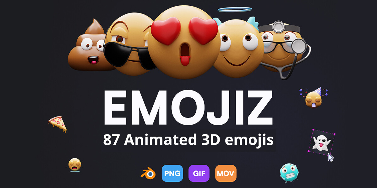 [VIP] EMOJIZ: Animated 3D emojis