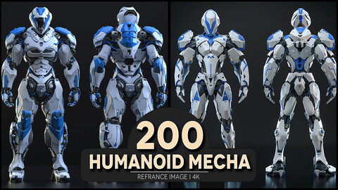 Humanoid Mecha 4K Reference/Concept Images