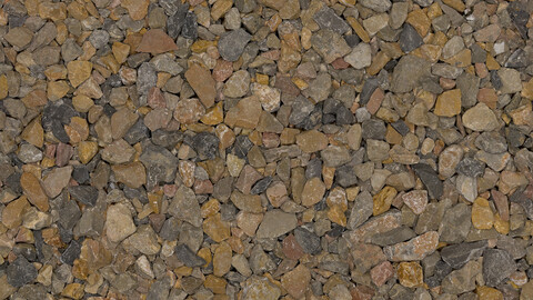 Gravel Seamless Texture 2k (2048*2048) | EXR 5 | JPG 5 File Formats All Texture Apply After Object Look Like A 3D. (1K preview image)