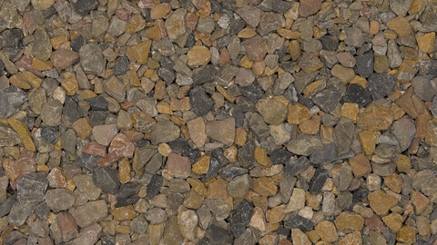 Gravel Seamless Texture 2k (2048*2048) | EXR 5 | JPG 5 File Formats All Texture Apply After Object Look Like A 3D. (1K preview image)