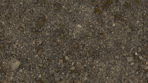 Gravel Seamless Texture 2k (2048*2048) | EXR 5 | JPG 5 File Formats All Texture Apply After Object Look Like A 3D. (1K preview image)