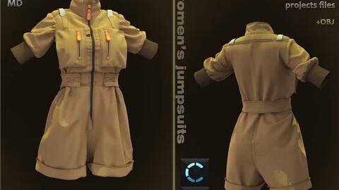 women’s jumpsuits__Marvelous Designer_Clo 3D project