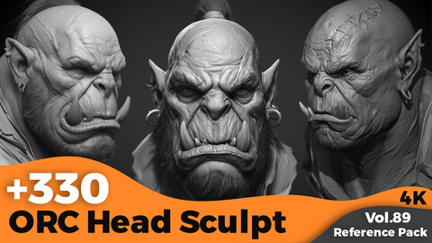 +330 ORC Head Sculpt Reference(4k)