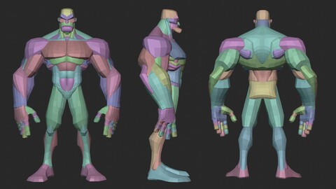 Stylized Champ Anatomy Blockout