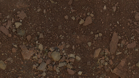 Gravel Seamless Texture 2k (2048*2048) | EXR 5 | JPG 5 File Formats All Texture Apply After Object Look Like A 3D. (1K preview image)